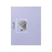 Poodle Miniature Speelgoed Silver Grey Dog Art Not Notitieblok (Gedraaid)