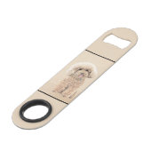 Poodle Miniature Toy Apricot Crème Chien Brown Art (Dos Angle)