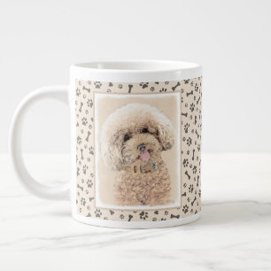Poodle Miniatuur Speelgoed Abrikoos Crème Bruine H Extra Grote Beker