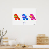 Poodle Moderne Art Poster (Cuisine)