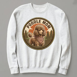 Poodle Moeder Crewneck Doodle Hond Moeder Cadeau V Trui