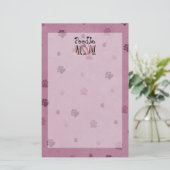 Poodle MOM Briefpapier (Staand voorkant)