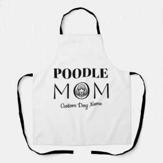 Poodle MOM Verjaardagscadeau voor moeder, hondenmo Schort