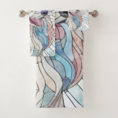 Poodle - mosaïque pastel (En situation)