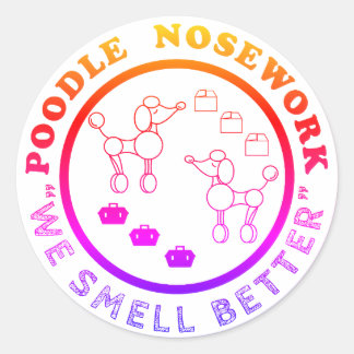 Poodle Nosework - Nous Sentons Mieux Sticker
