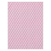 Poodle Pattern Cute Pink Tafelkleed (Voorkant)