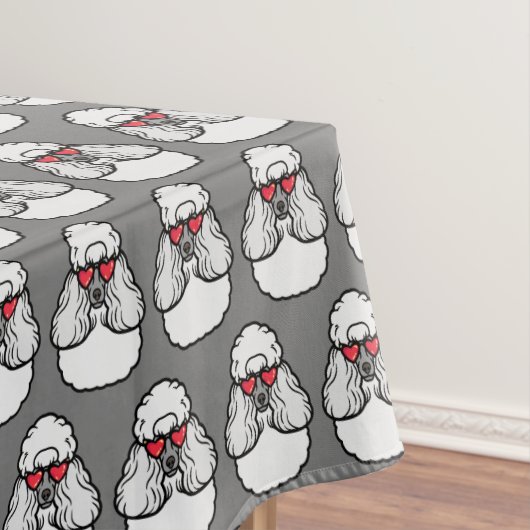 Poodle Pattern Funny Tafelkleed (Voorbeeld)