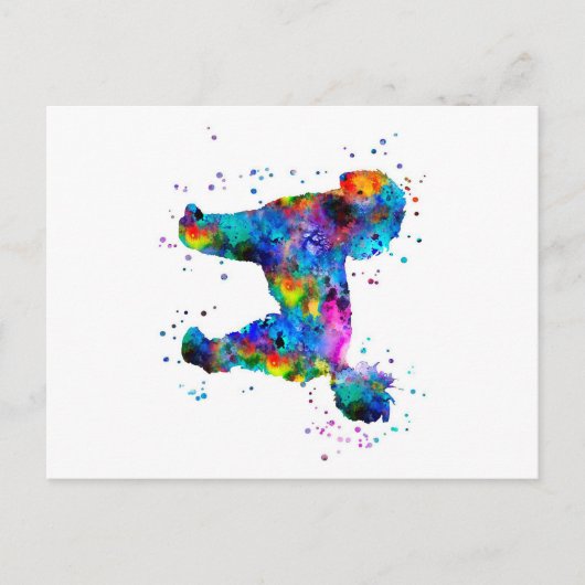 Poodle personnalisé | Carte d'anniversaire pour ch (Devant)