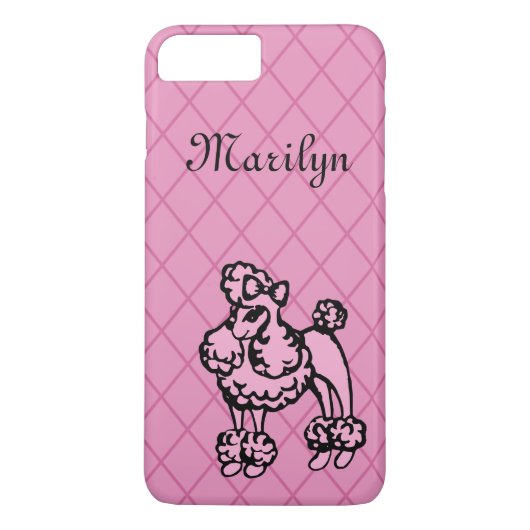 Poodle personnalisé iPhone 7 Plus Coque (Dos)