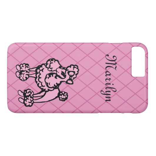 Poodle personnalisé iPhone 7 Plus Coque (Dos (Horizontal))