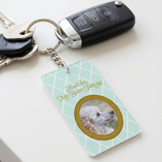 Poodle Photo Keychain – Forever My Best Friend