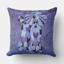 Poodle Pillow - Paars Buitenkussen