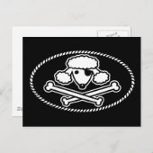 Poodle Pirate 1cl Briefkaart (Voorkant / Achterkant)