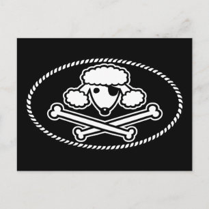 Poodle Pirate 1cl Briefkaart