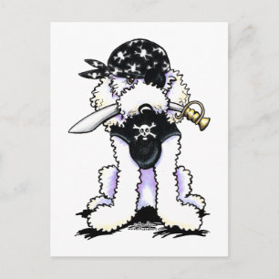 Poodle Pirate Briefkaart