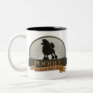 Poodle.png Tweekleurige Koffiemok