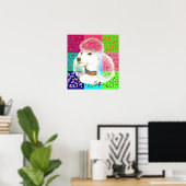 Poodle Poster (Thuiskantoor)