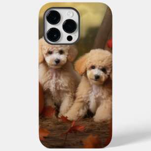 Poodle Puppy Herfst Plezier Pompoen Case-Mate iPhone 14 Pro Max Hoesje