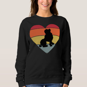 POODLE retro liefde hart Trui