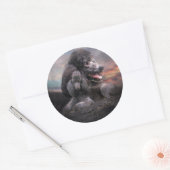 Poodle Rock Sticker (Envelop)