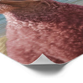 Poodle rose affiche du paradis tropical (Coin)