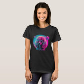 Poodle s Synthwave Dreamscape T-shirt (Voorkant volledig)