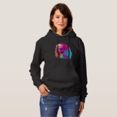 Poodle s Synthwave Vintage Vibes Hoodie (Voorkant volledig)