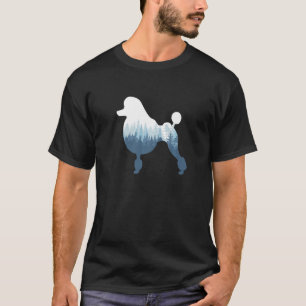 Poodle Silhouet Hond Buiten Natuur T-shirt