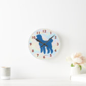 Poodle Silhouette Art Wall Clock Ronde Klok (Huis)