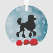 Poodle Silhouette Ornament (achterkant)