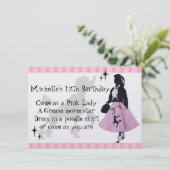 Poodle Skirt Fun Kaart (Staand voorkant)