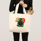 Poodle St. Patrick's Day Grote Tote Bag (Voorkant (product))
