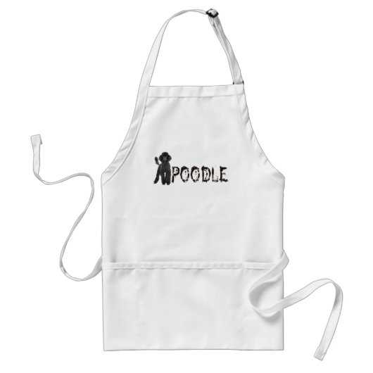 Poodle Standaard Schort (Voorkant)