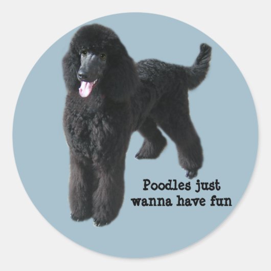 Poodle Sticker (Voorkant)