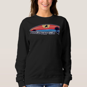 Poodle Surf Club Dog op Surfboard Trui