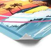 Poodle surfen poster (Hoek)