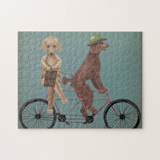 Poodle Tandem Legpuzzel (Horizontaal)