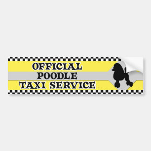 Poodle Taxi Service Bumpersticker