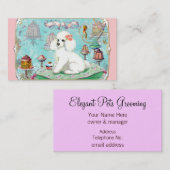 Poodle Tea Party Visitekaartje (Voorkant / Achterkant)