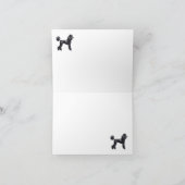 Poodle Thank You Notecard Bedankkaart (Binnen)