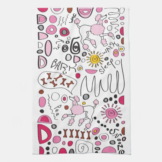 POODLE THEEDOEK (Verticaal)