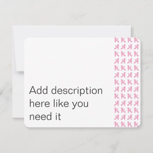 Poodle Uitnodigingen (Achterkant)