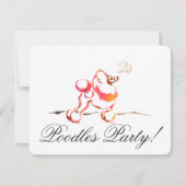 Poodle Uitnodigingen (Voorkant)