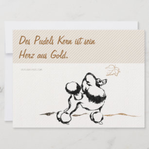 Poodle Uitnodigingen