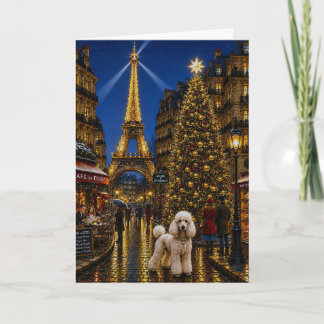 Poodle Vakantie Feestdagen Kaart
