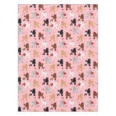 Poodle Valentijn Patroon Tafelkleed (Voorkant)