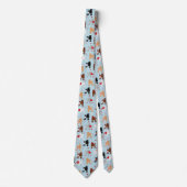Poodle Valentine Motif Cravate (Devant)