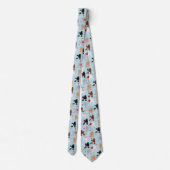 Poodle Valentine Motif Cravate (Dos)
