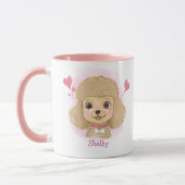 Poodle Valentine Mug | Personalized Pet Lover Gift (Gauche)