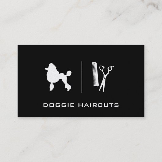 Poodle | Verzorging (executive) Visitekaartje (Voorkant)